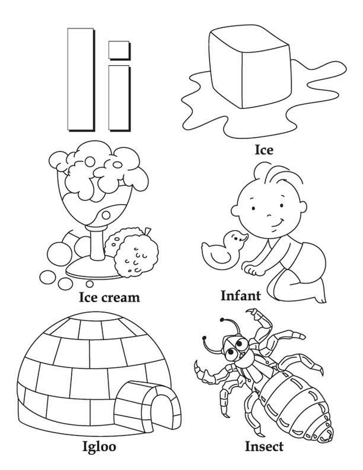 35 Letter I Coloring Pages Printable 14