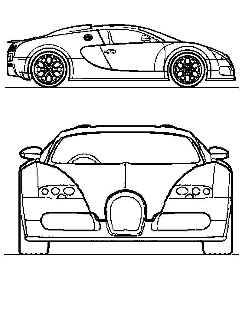 45 Bugatti Coloring Sheet 1