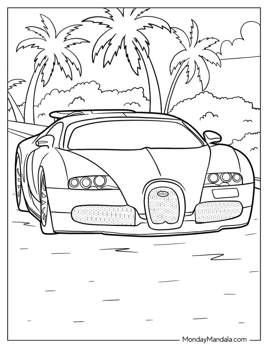 45 Bugatti Coloring Sheet 17