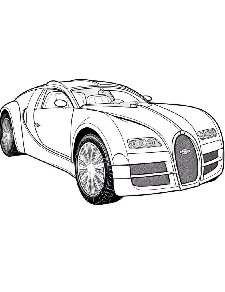 45 Bugatti Coloring Sheet 18