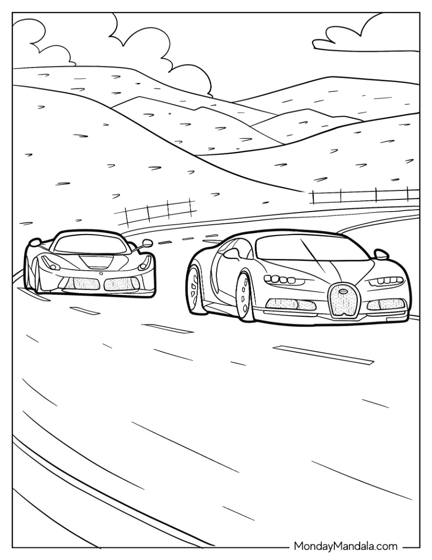 45 Bugatti Coloring Sheet 20