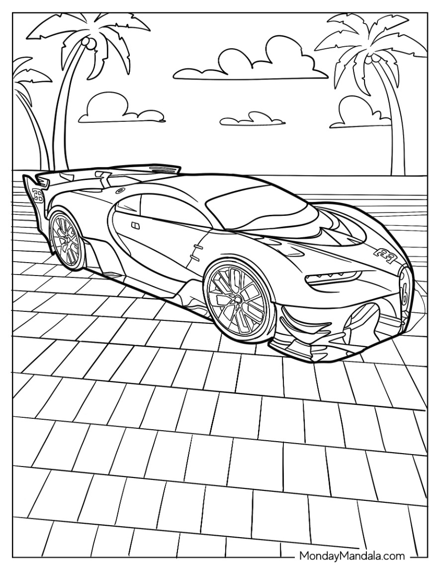 45 Bugatti Coloring Sheet 41