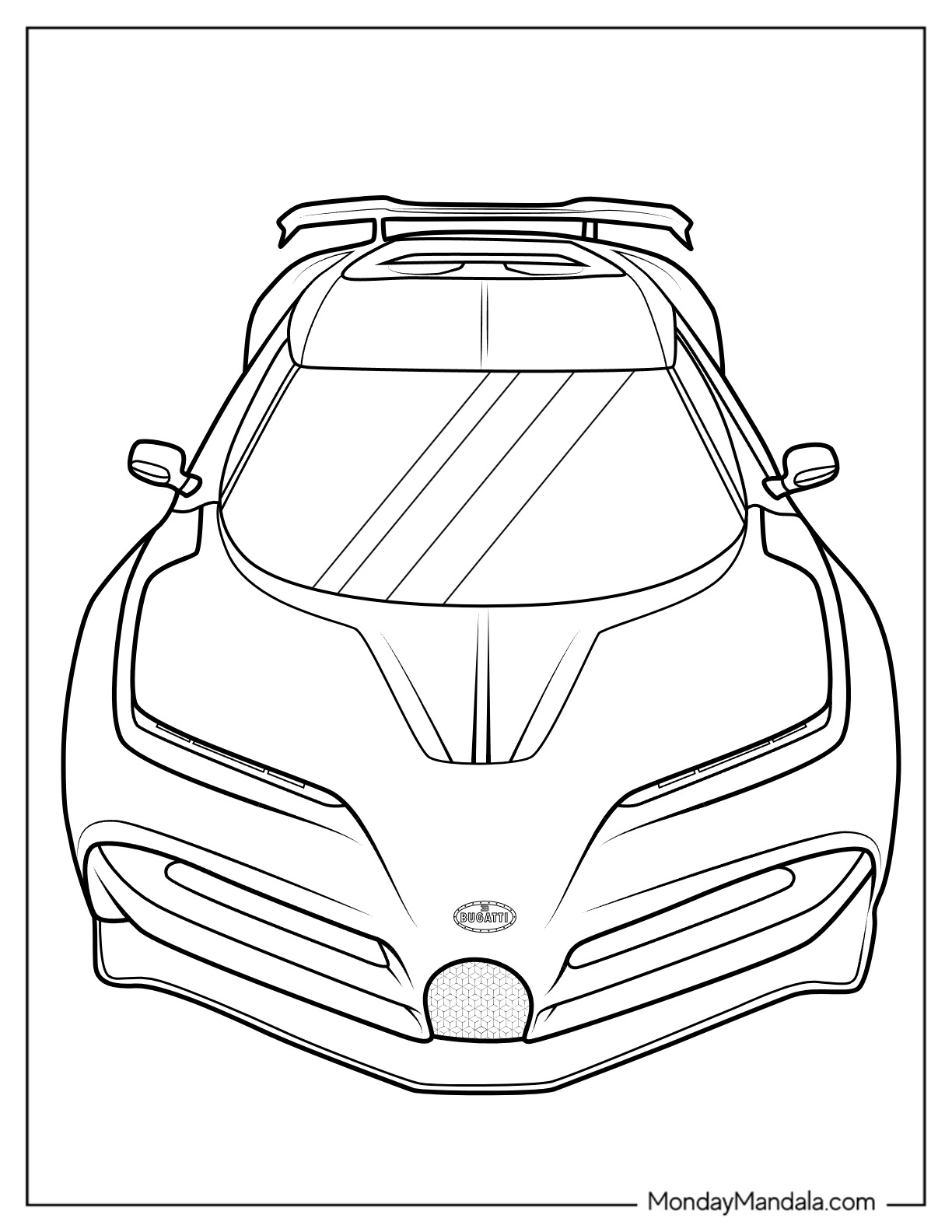 45 Bugatti Coloring Sheet 45