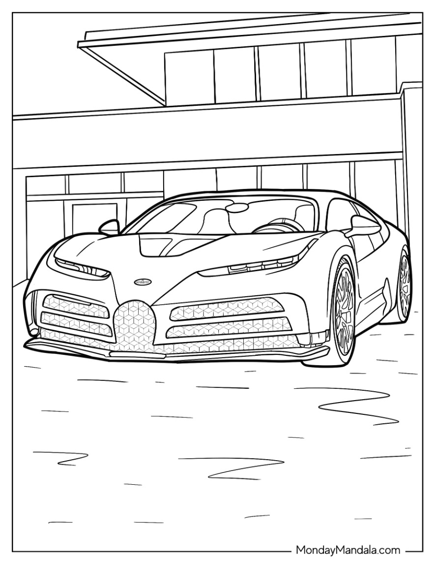 45 Bugatti Coloring Sheet 61