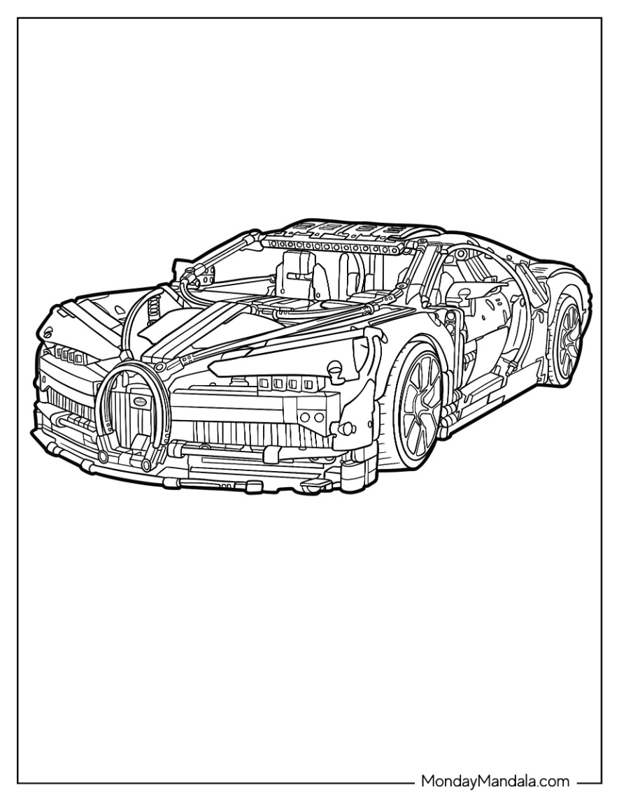 45 Bugatti Coloring Sheet 7