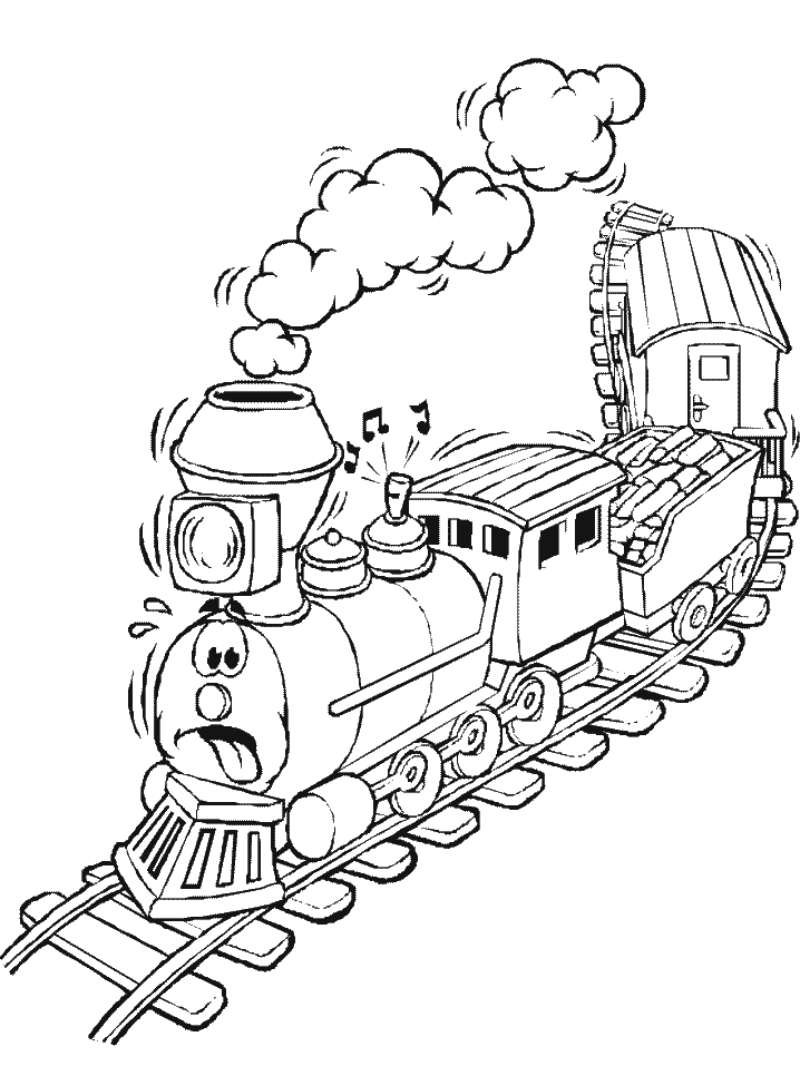 45 Christmas Train Coloring Page 13