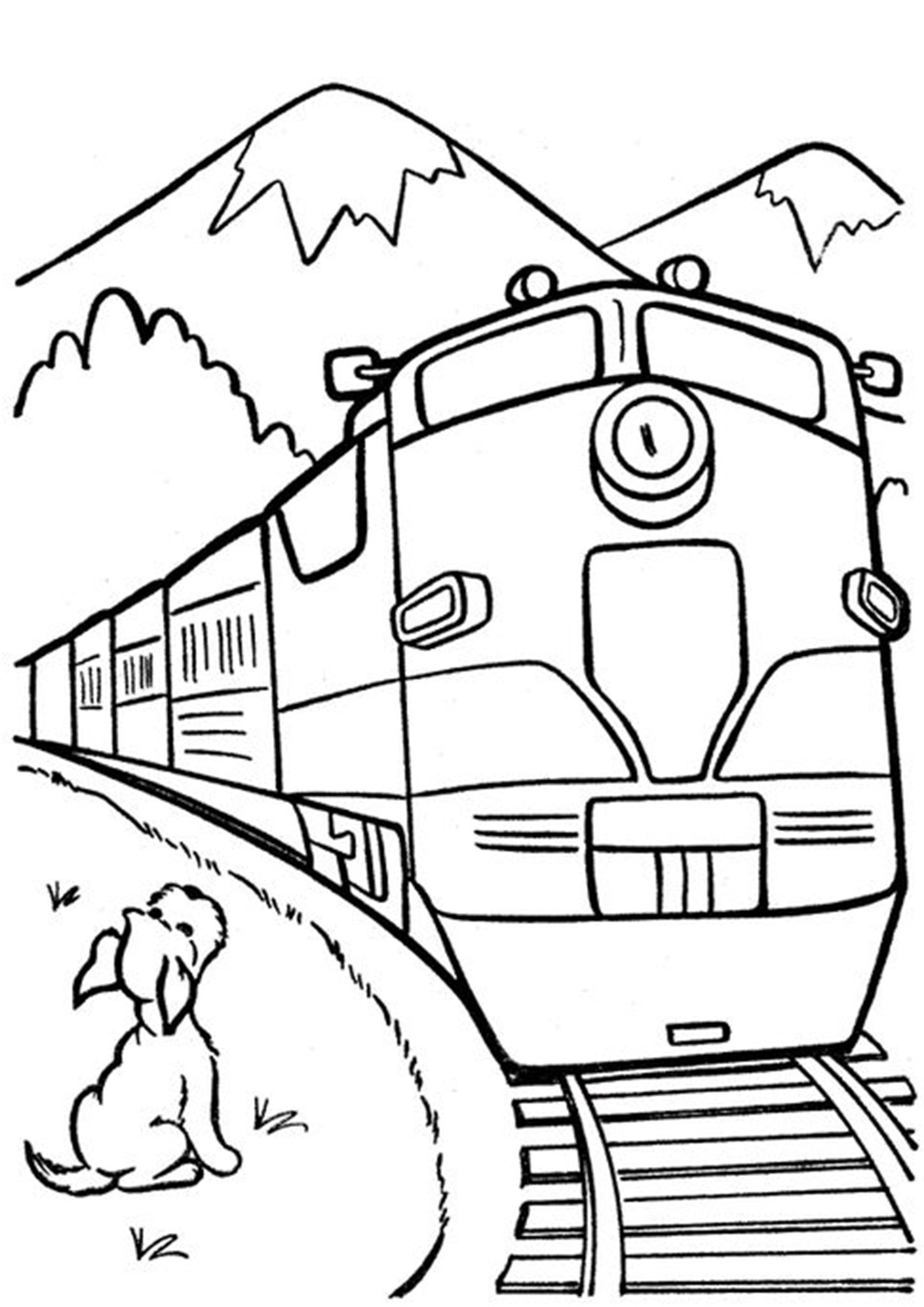 45 Christmas Train Coloring Page 14