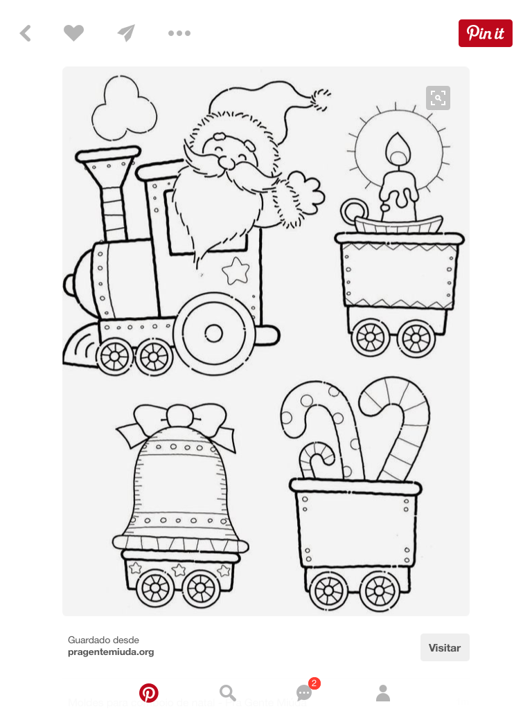 45 Christmas Train Coloring Page 4