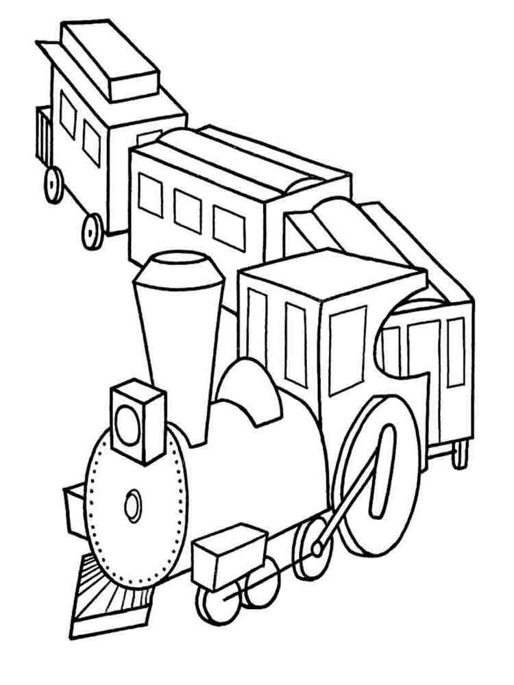 45 Christmas Train Coloring Page 43