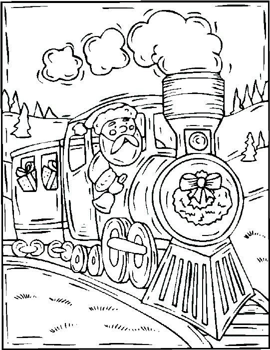 45 Christmas Train Coloring Page 49