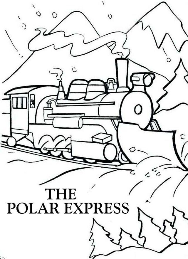 45 Christmas Train Coloring Page 54