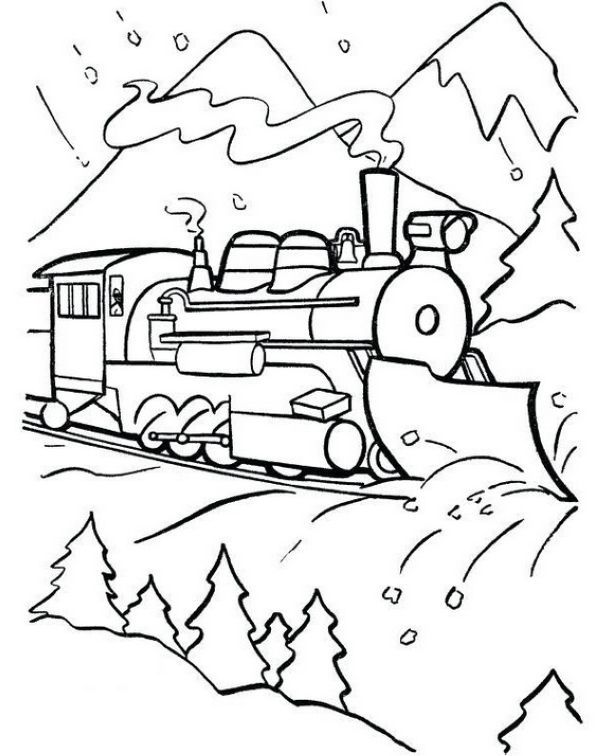 45 Christmas Train Coloring Page 60