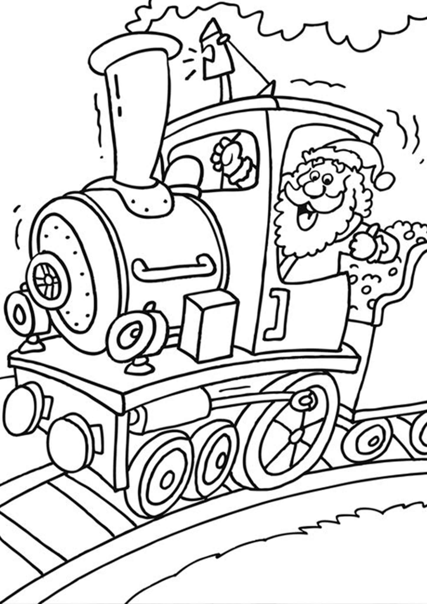 45 Christmas Train Coloring Page 62