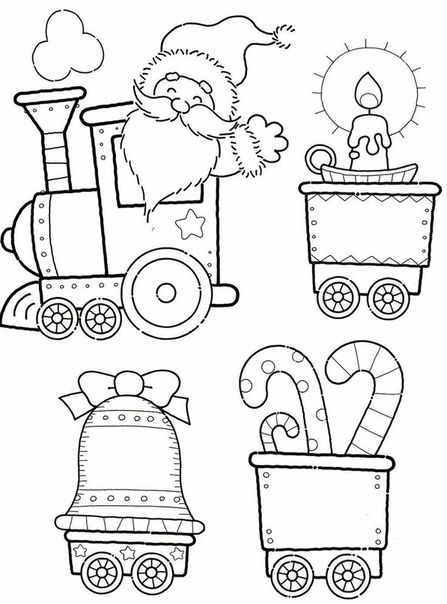 45 Christmas Train Coloring Page 64