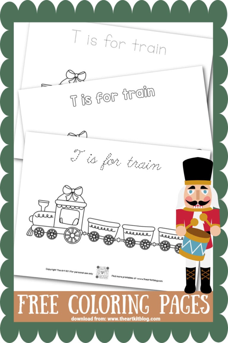 45 Christmas Train Coloring Page 66