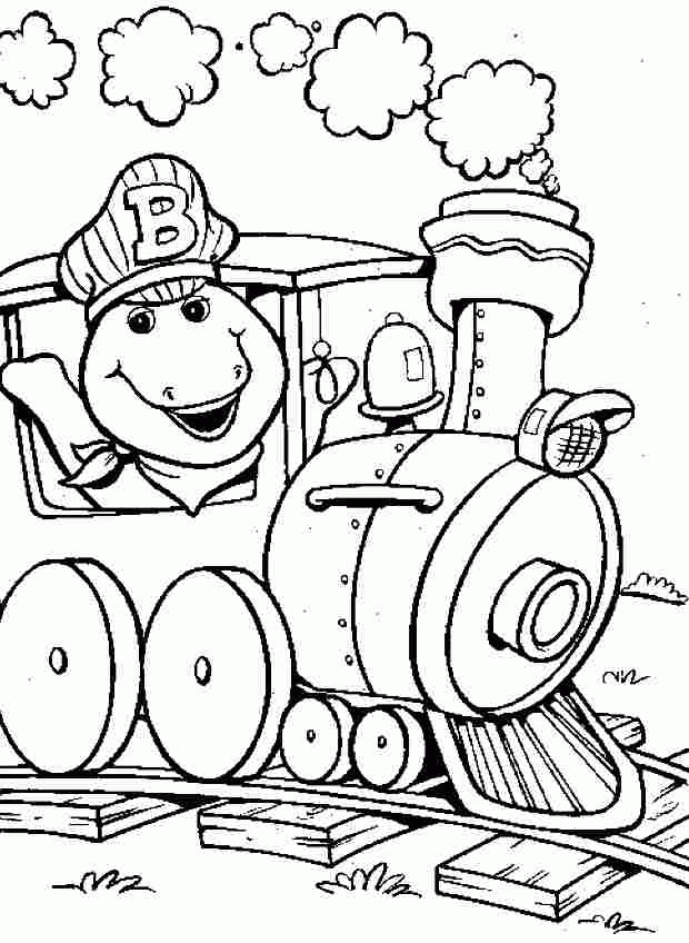 45 Christmas Train Coloring Page 7