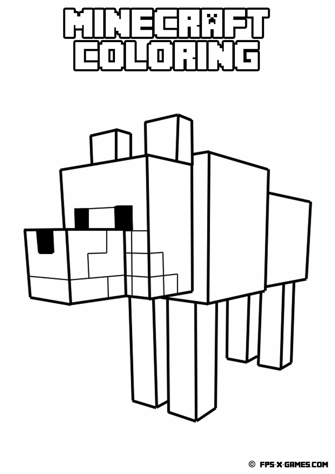 45 Free Minecraft Coloring Sheets 32