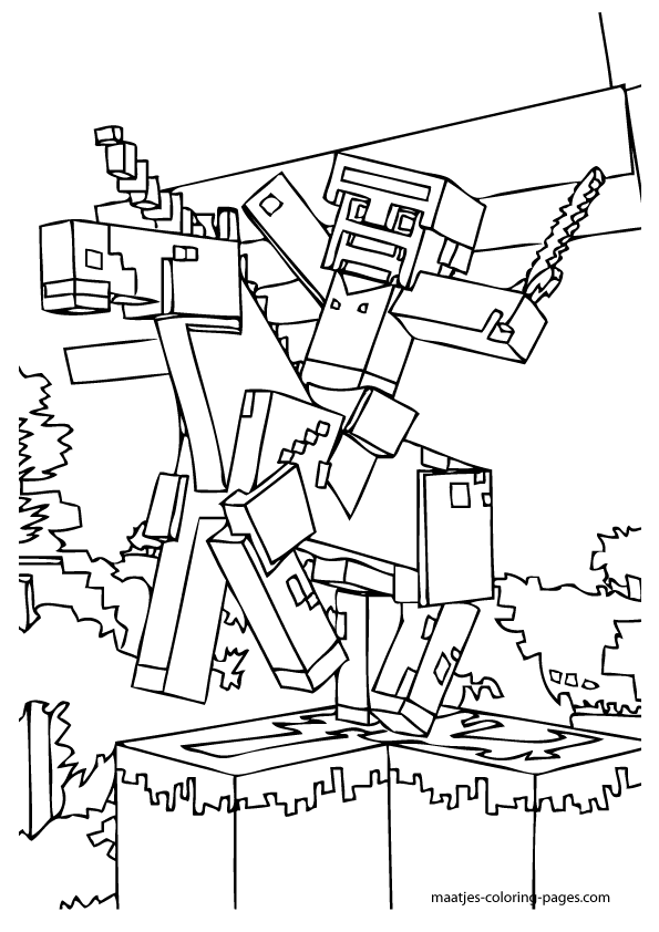 45 Free Minecraft Coloring Sheets 44