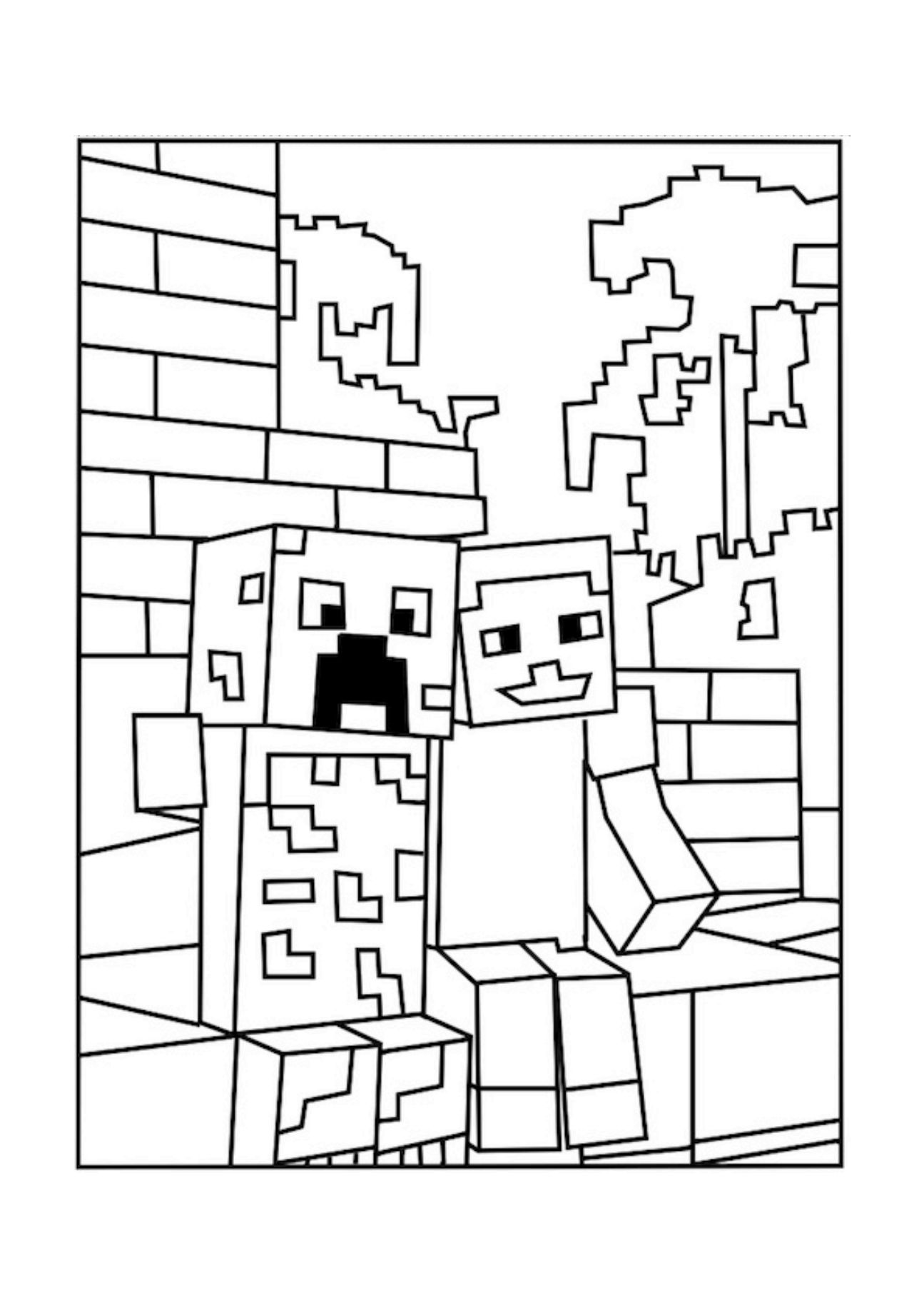 45 Free Minecraft Coloring Sheets 46