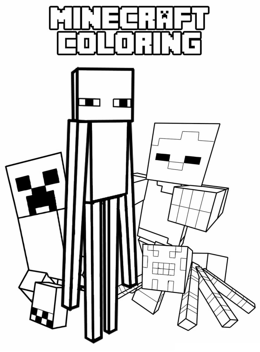 45 Free Minecraft Coloring Sheets 47