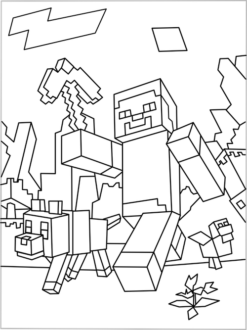 45 Free Minecraft Coloring Sheets 48