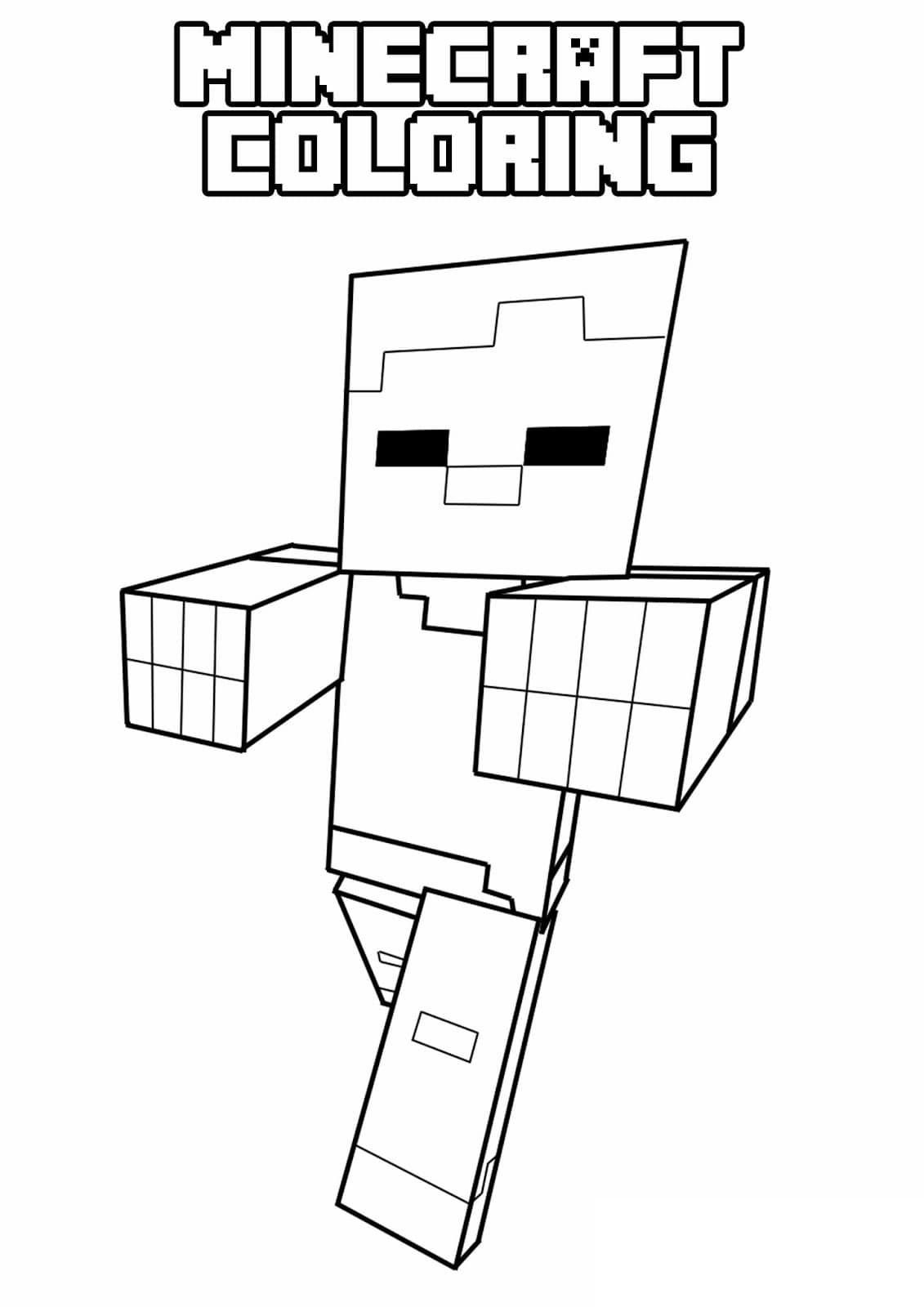 45 Free Minecraft Coloring Sheets 49