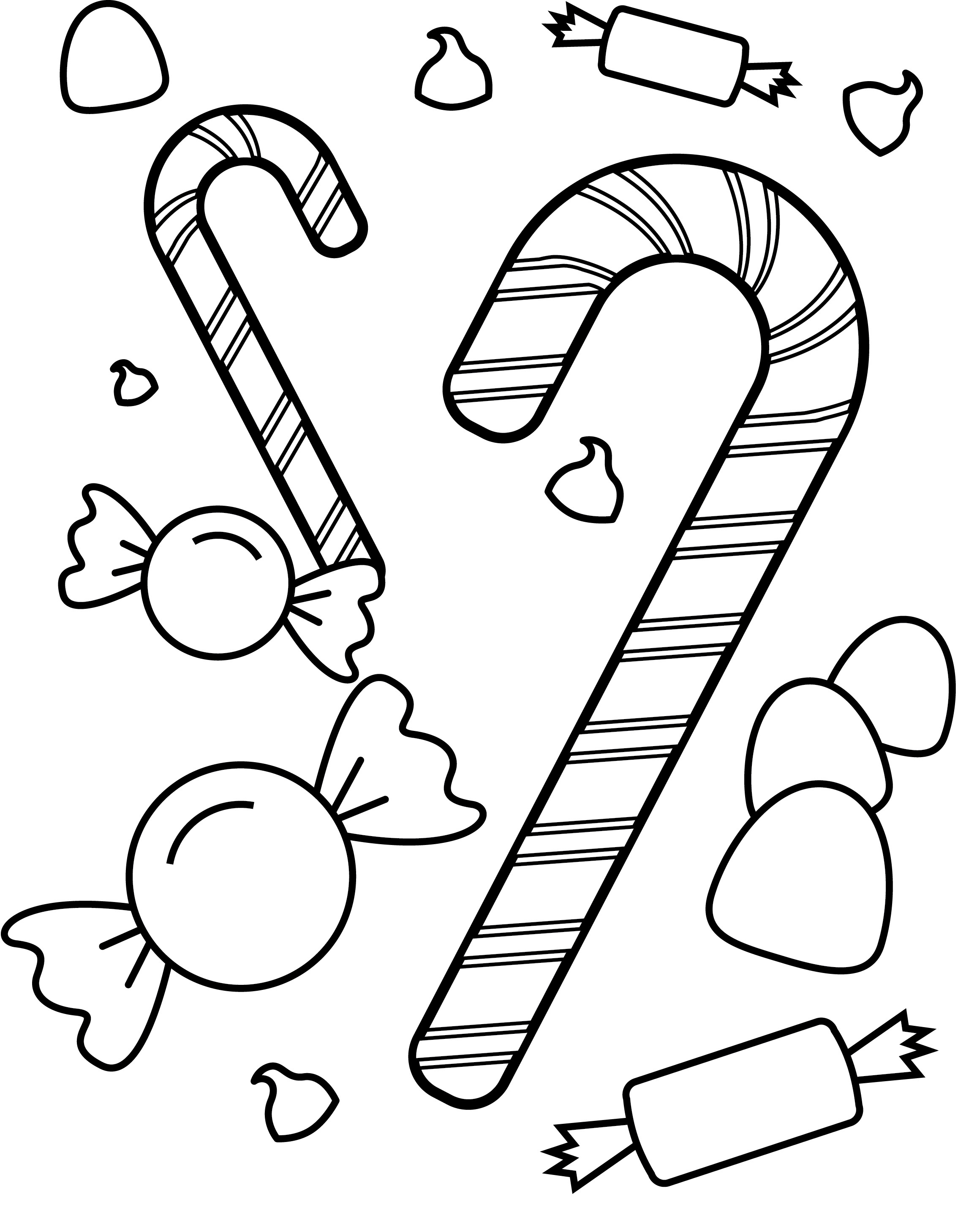 50 Candy Coloring Sheet 1