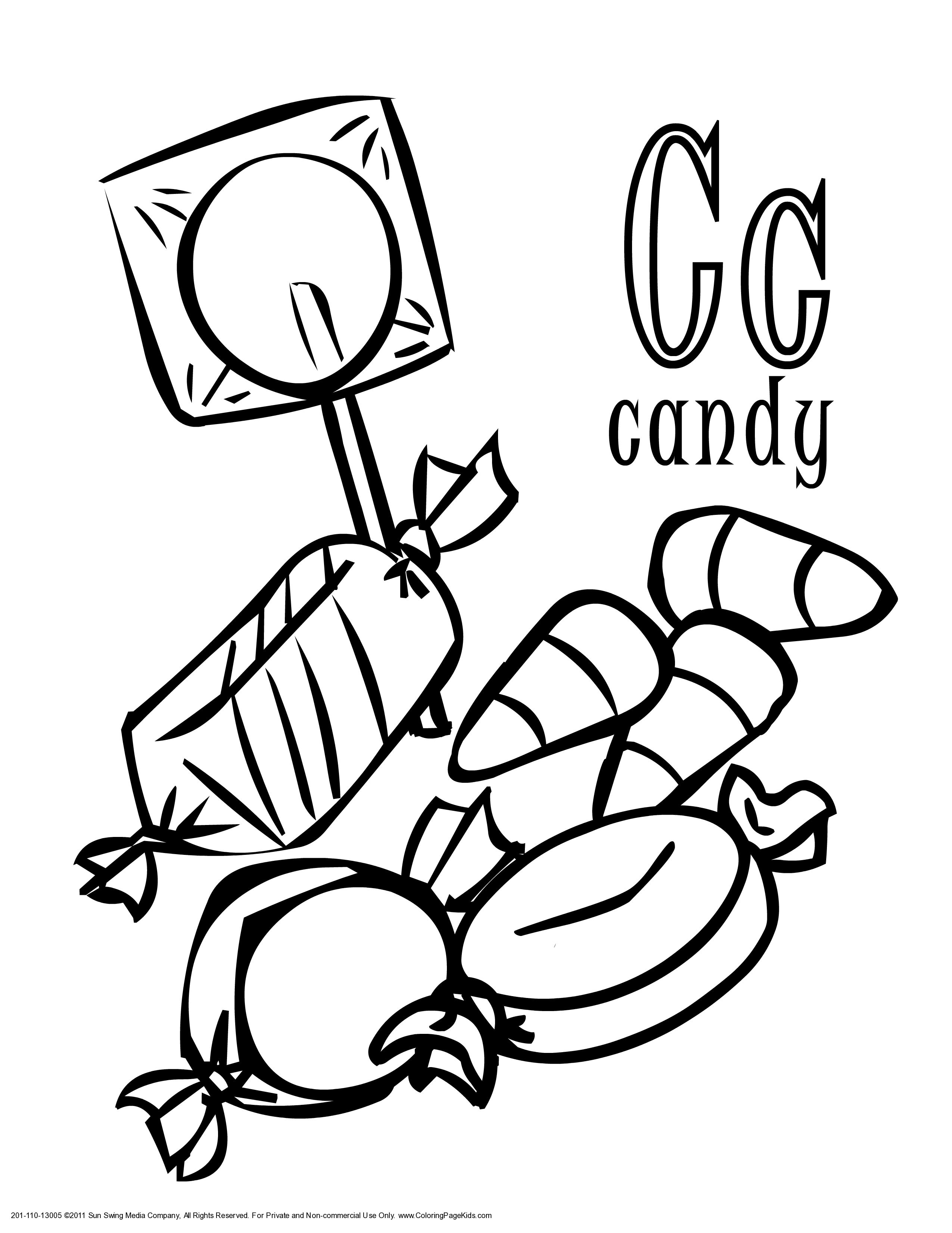 50 Candy Coloring Sheet 25