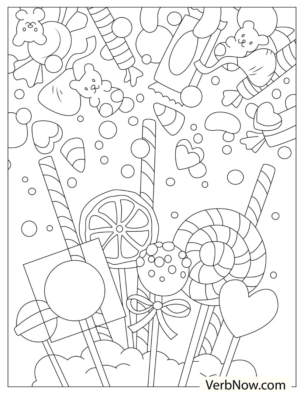 50 Candy Coloring Sheet 30