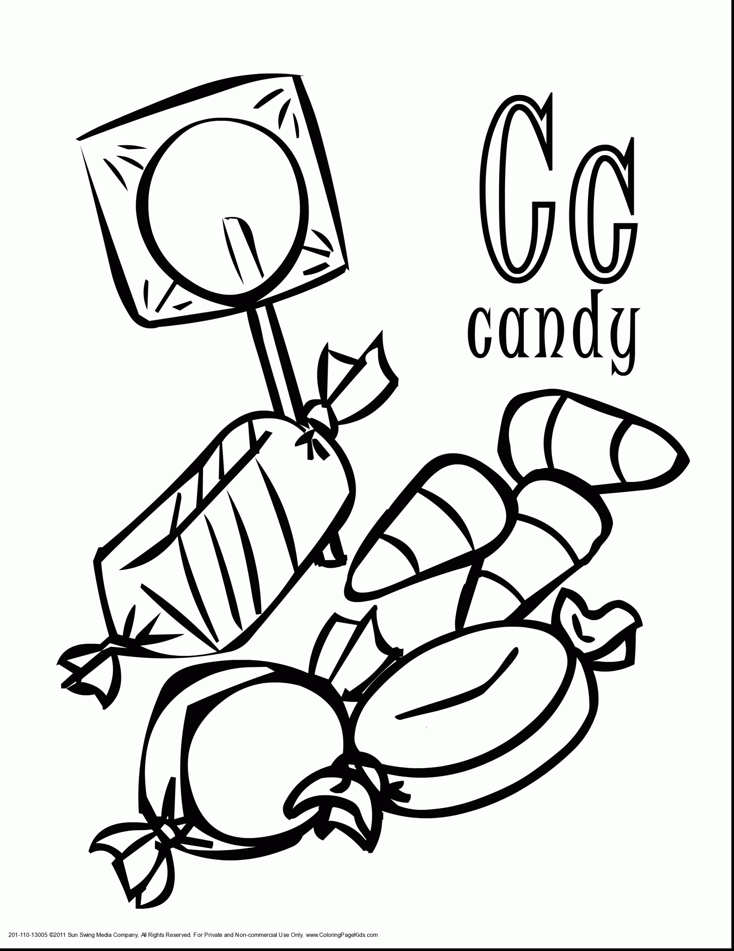 50 Candy Coloring Sheet 32