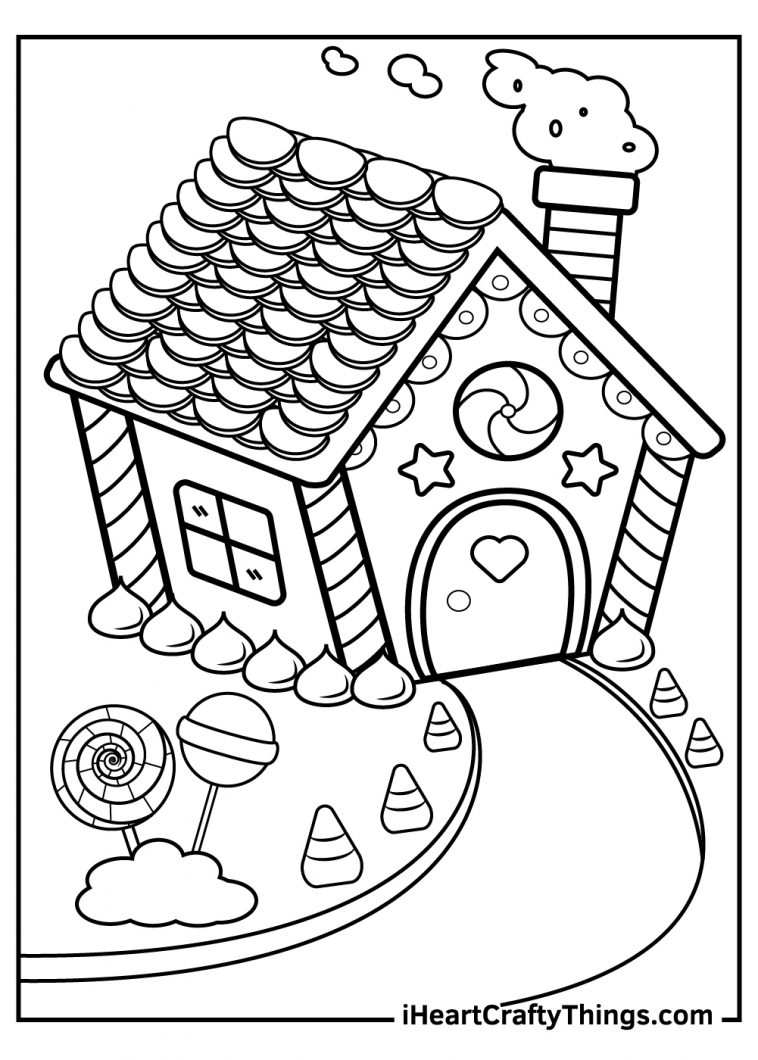 50 Candy Coloring Sheet 4