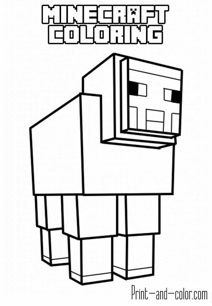 50 Free Printable Minecraft Coloring Sheets 11