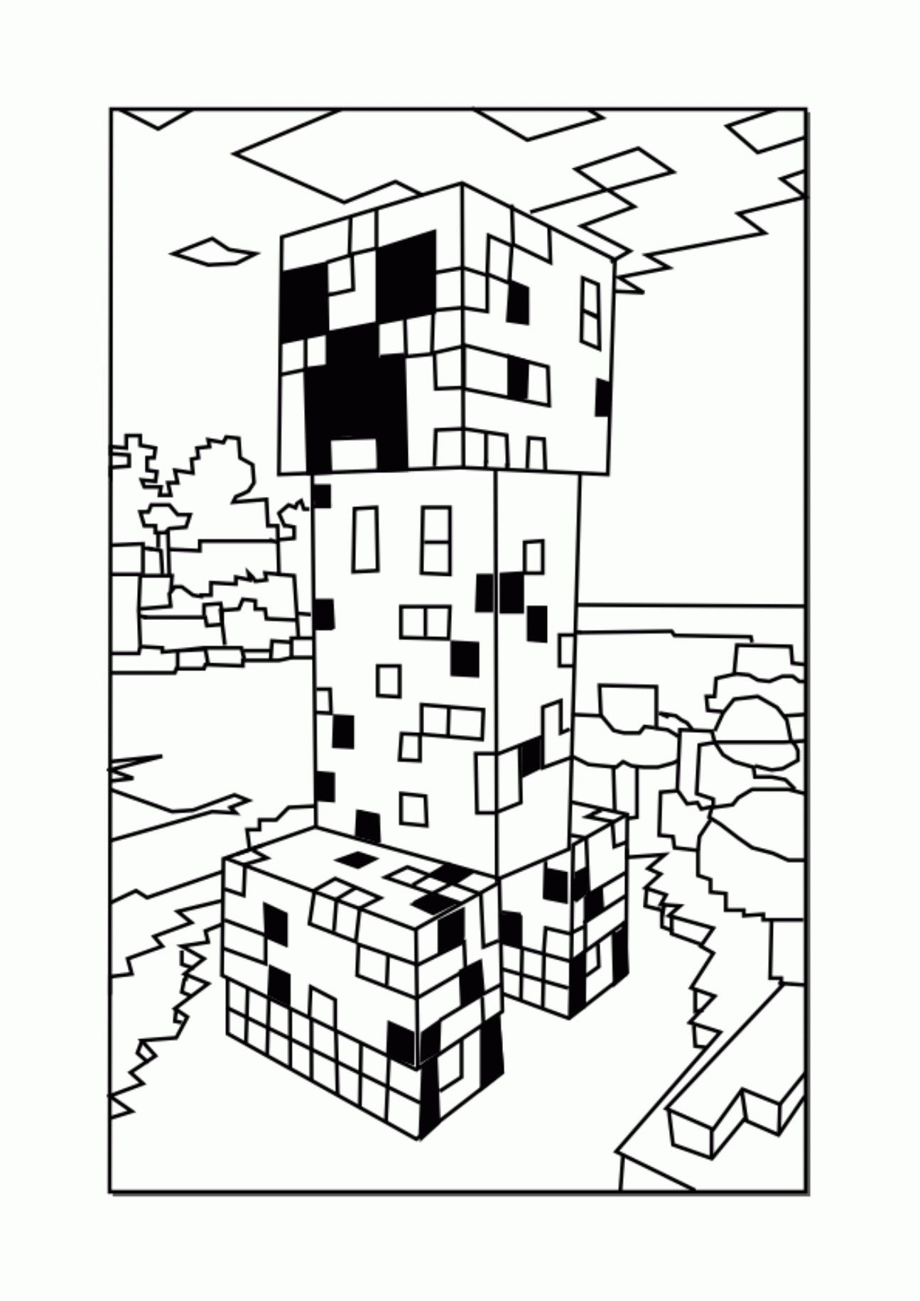 50 Free Printable Minecraft Coloring Sheets 14