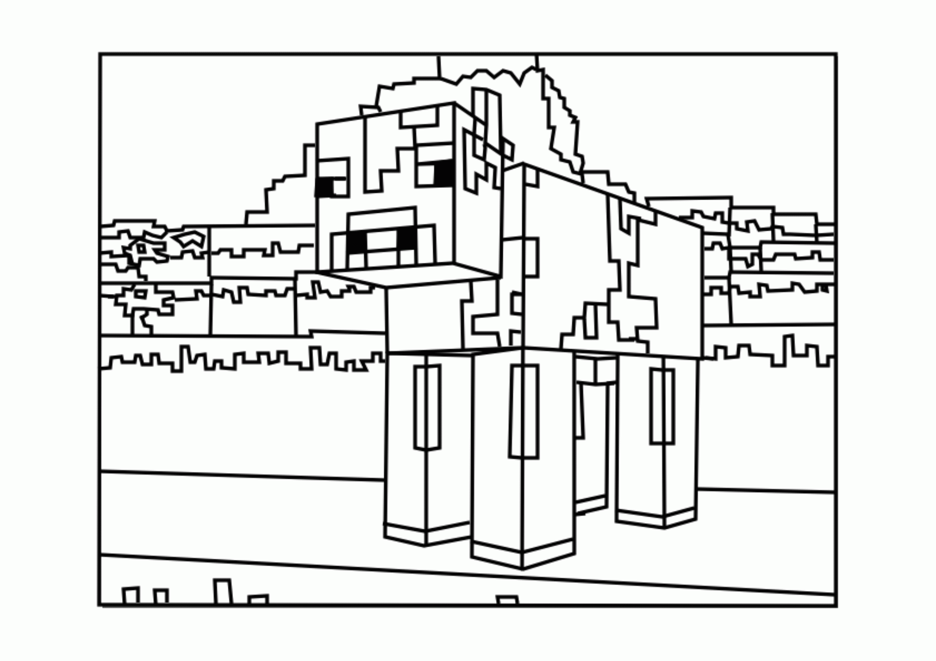 50 Free Printable Minecraft Coloring Sheets 20