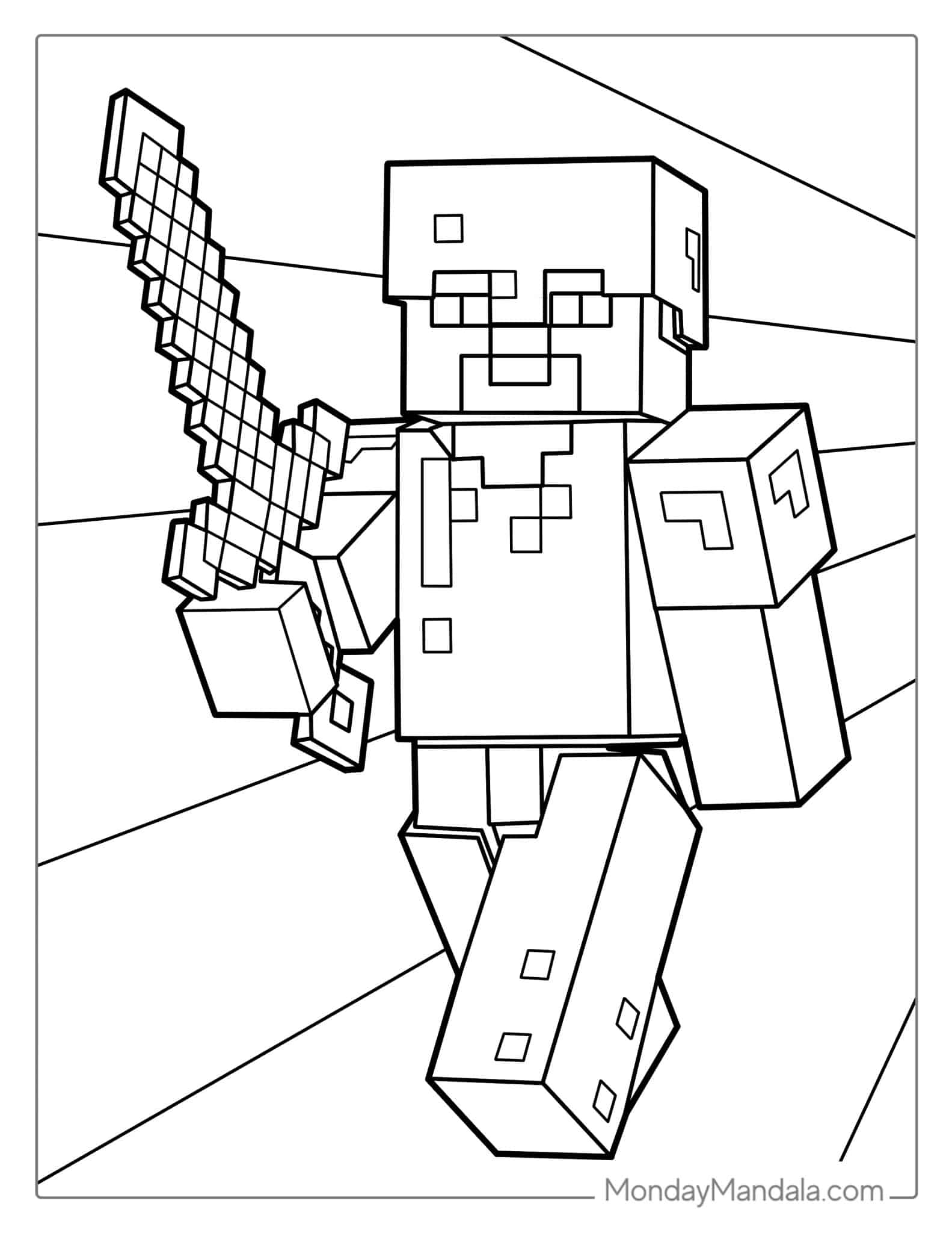 50 Free Printable Minecraft Coloring Sheets 24