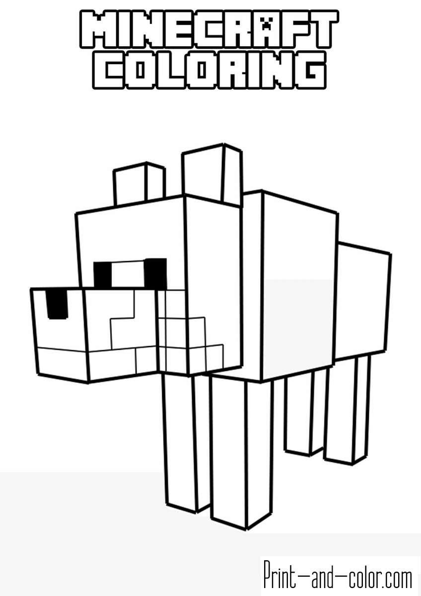 50 Free Printable Minecraft Coloring Sheets 4