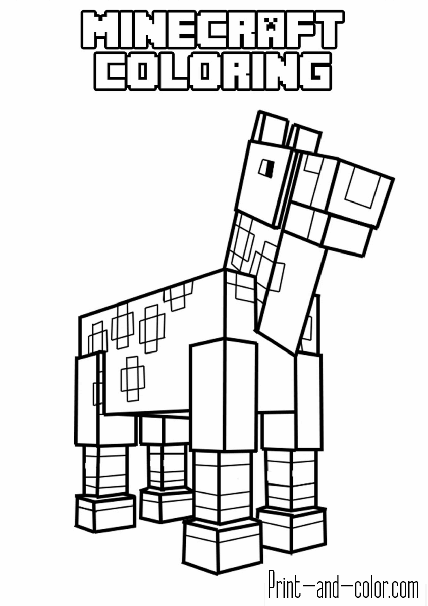 50 Free Printable Minecraft Coloring Sheets 60