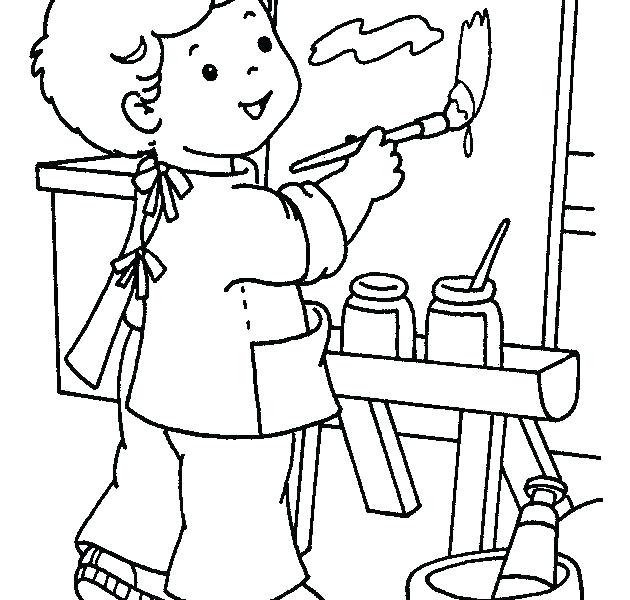 50 Paint Brushes Coloring Pages 47