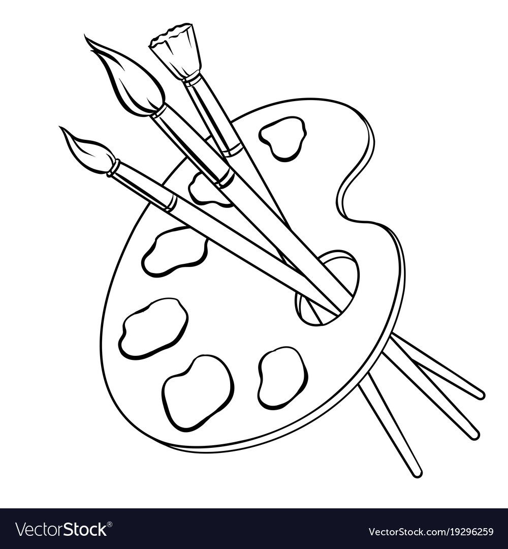 50 Paint Brushes Coloring Pages 60