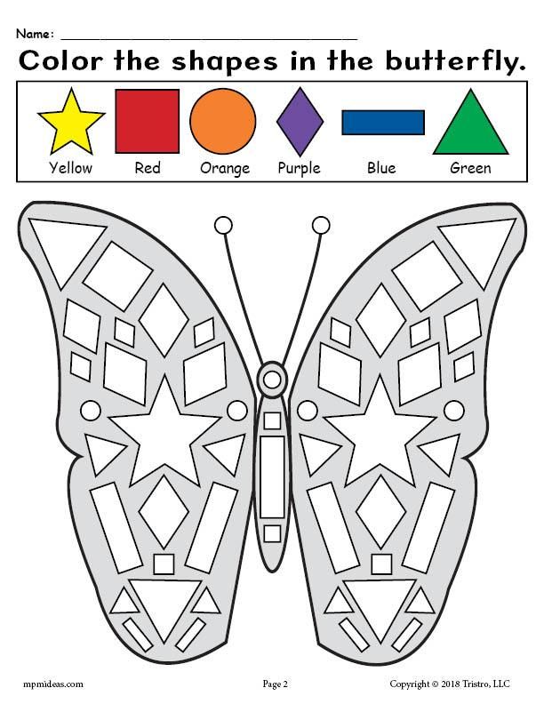 55 Color By Shape Coloring Pages 37