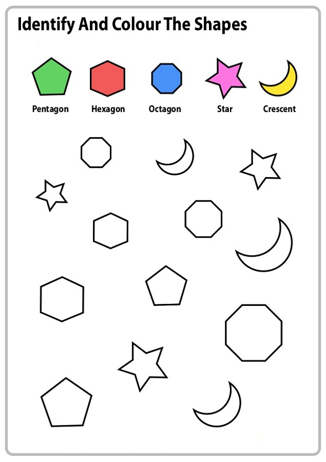 55 Color By Shape Coloring Pages 39