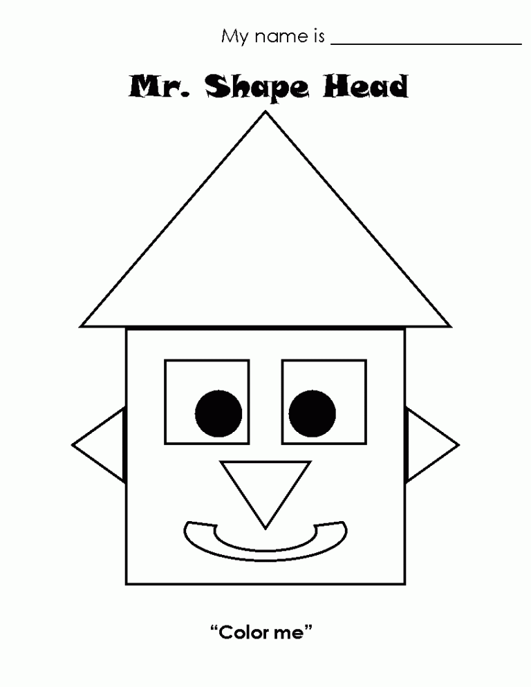 55 Color By Shape Coloring Pages 5