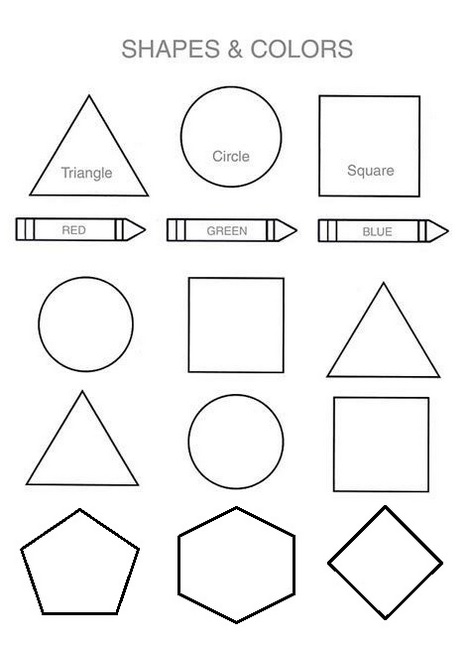 55 Color By Shape Coloring Pages 51