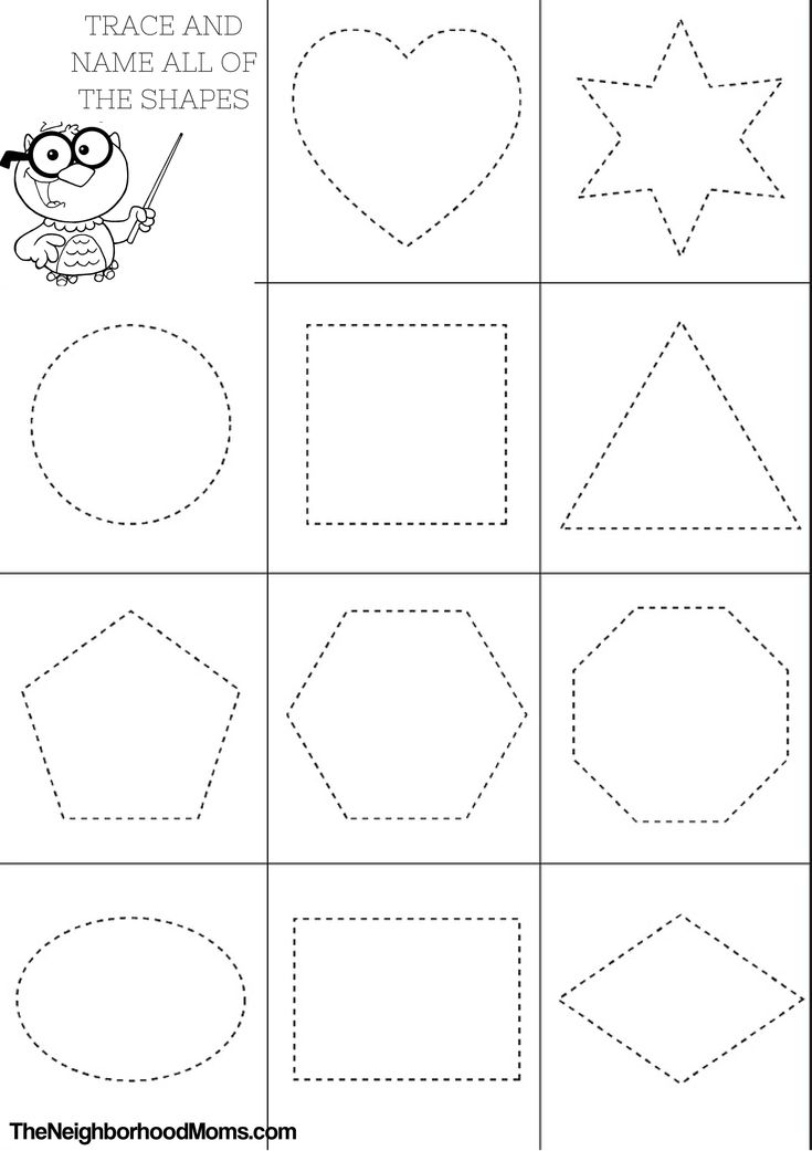 55 Color By Shape Coloring Pages 8