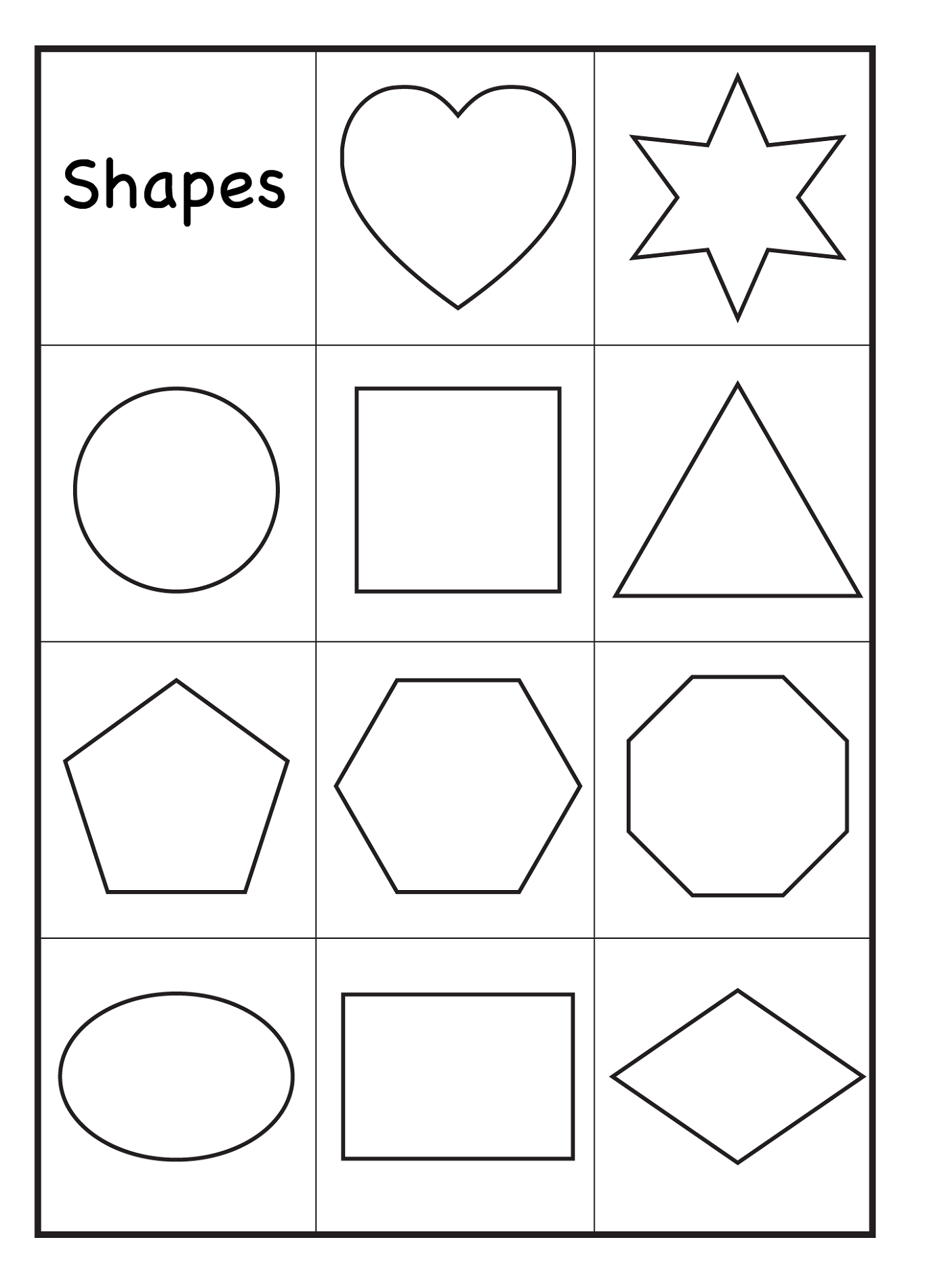 55 Color By Shape Coloring Pages 9