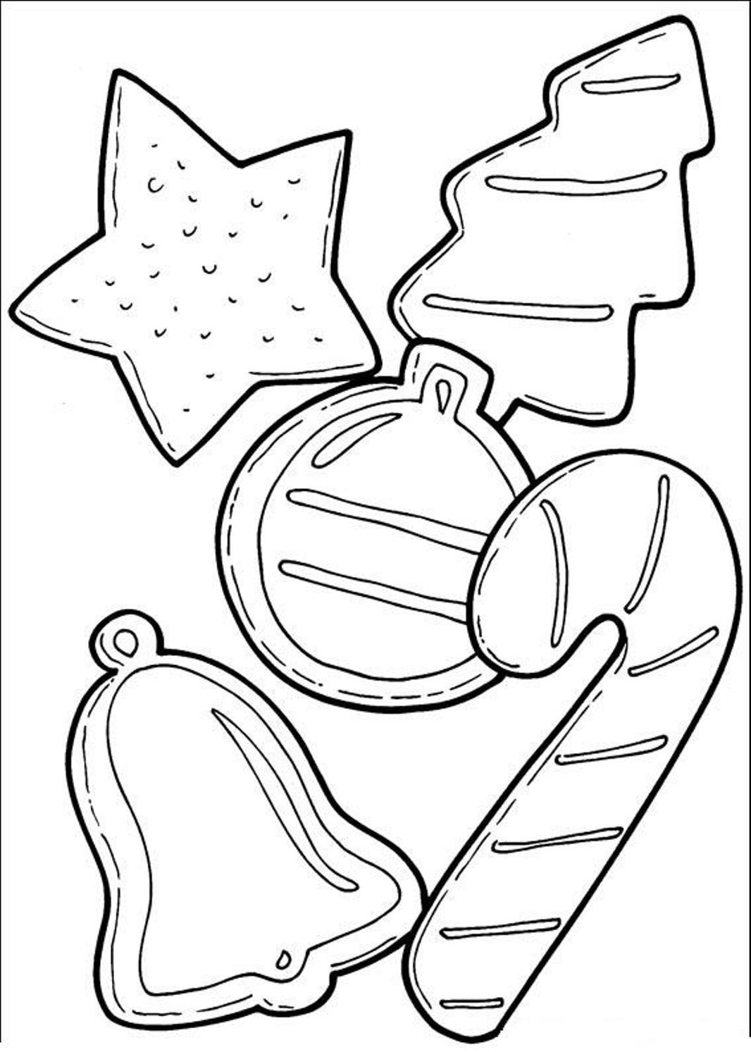 55 Coloring Pages Of Christmas Cookies 1