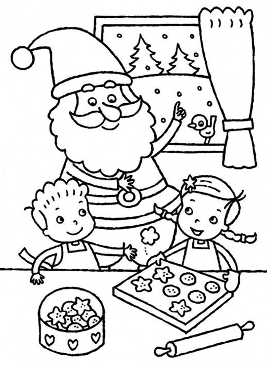 55 Coloring Pages Of Christmas Cookies 3