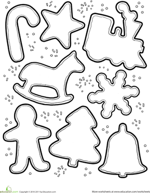 55 Coloring Pages Of Christmas Cookies 34