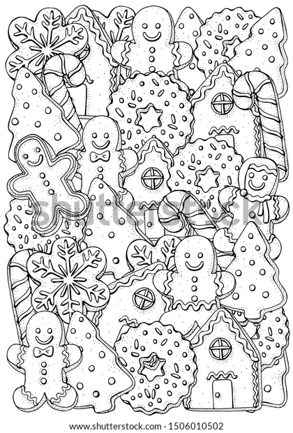 55 Coloring Pages Of Christmas Cookies 43