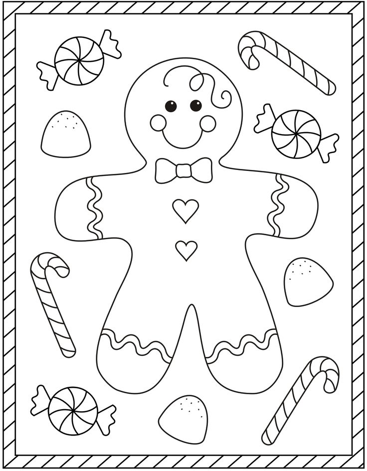 55 Coloring Pages Of Christmas Cookies 59